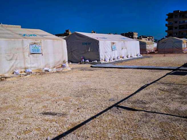 Haya's image of a camp in NW Syria 