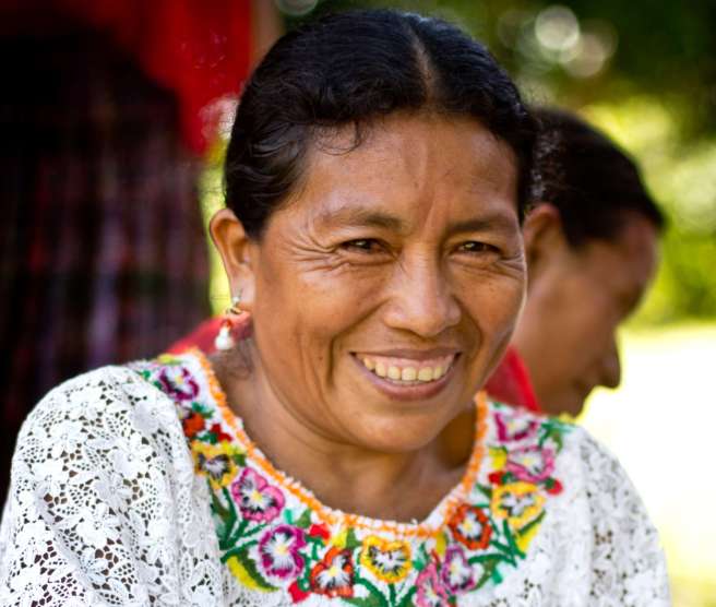 Woman smiling at the camera